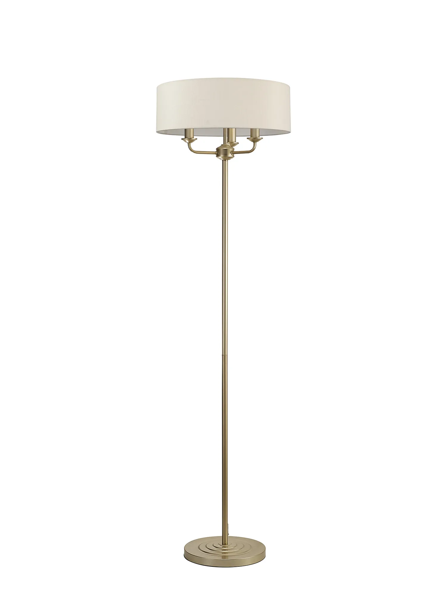 Banyan 45cm 3 Light Floor Lamp Champagne Gold, Nude Beige DK0991  Deco Banyan CG NU